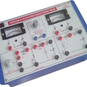 Verification of Maximum Power Transfer Theorem Trainer
